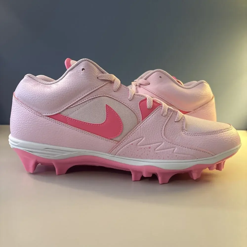 Nike Jordan Stadium 90 Low TD Cleats Pink Foam (HQ0210-600) Size 16M No Lid!